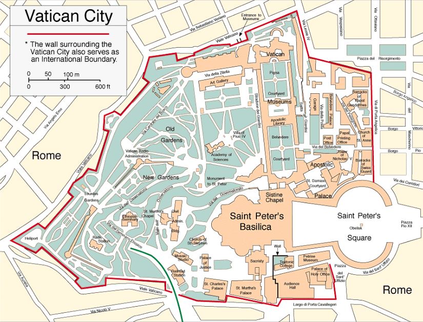 Vatican City Map - VaticanCityMap