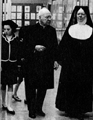 His Eminence Francis Cardinal Spellman touring his philatelic museum c. 1966.  Click to enlarge.
